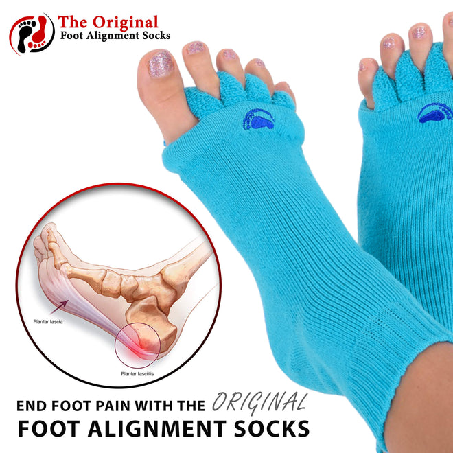 Blue Color Foot Alignment Socks