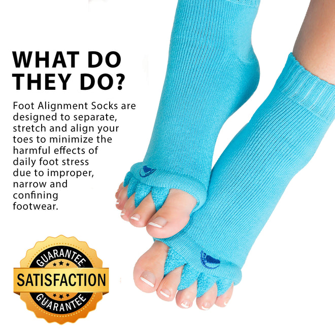 Blue Color Foot Alignment Socks