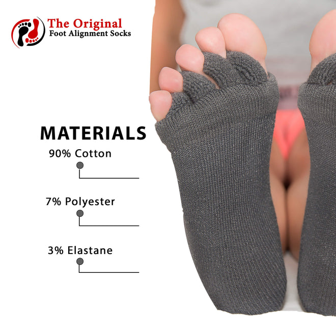 Charcoal Color Foot Alignment Socks