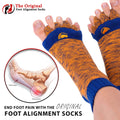 Navy & Orange Foot Alignment Socks
