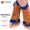 Navy & Orange Foot Alignment Socks